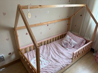 Cama Montessori Infantil Madera con colchon