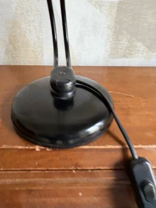 Lampada da tavolo vintage nera