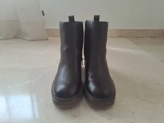 Botines tacón marrones talla 39