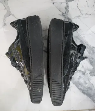 Zapatillas Puma Negras Charol