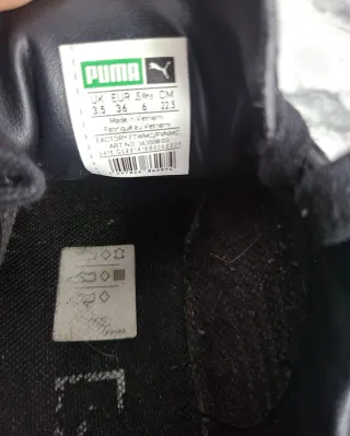 Zapatillas Puma Negras Charol