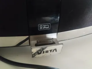 Altavoz Base iPod/iPhone Vieta Negro/Plata