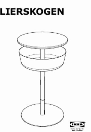 Mesita de noche IKEA LIERSKOGEN blanca