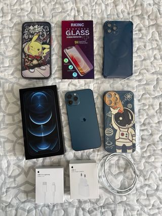 iPhone 12 Pro Max 256GB azul 100% bateria