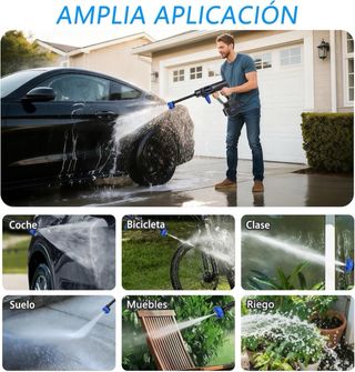 HIDROLIMPIADORA 1200PSI 2 BATERIAS 6EN1