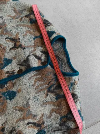 Chaqueta Lana Virgen Vintage Botones Moneda