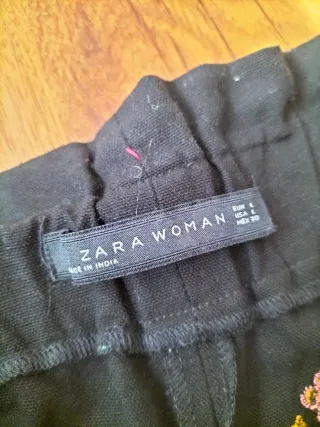 Falda pantalón bordada