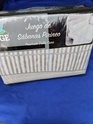 Juego Sábanas 135  Pirineo Perchado Doble Cara
