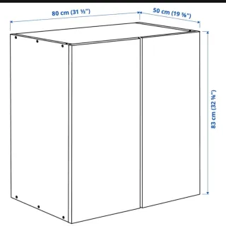 Armario Ikea IVAR 80x50x83 cm Pino
