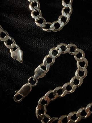 Cadena Plata Ley Italiana 925