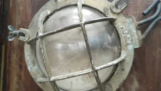 2 Plafones Náuticos Metal Bronce Latón