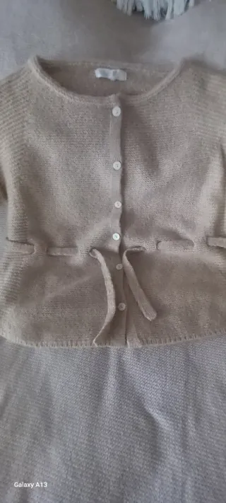 Rebeca de lana Bass10 beige Talla 14