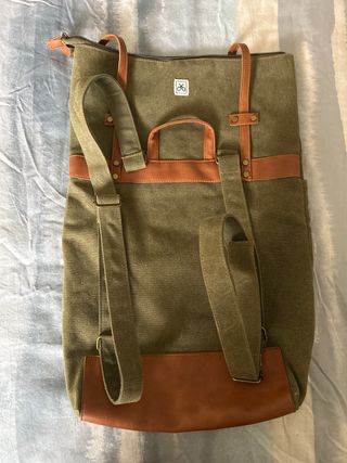 Mochila Silbon Verde y Marrón