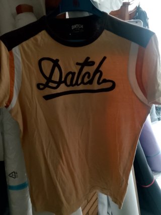 T-shirt Datch uomo beige/marrone