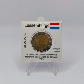 2 Euro Lussemburgo 2009 UEM FDC
