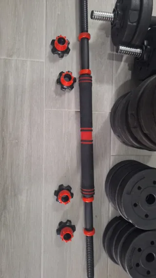 Barra y pesas Songmics