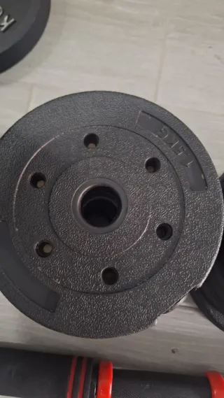 Barra y pesas Songmics