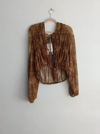 Conjunto Zara estampado talla M