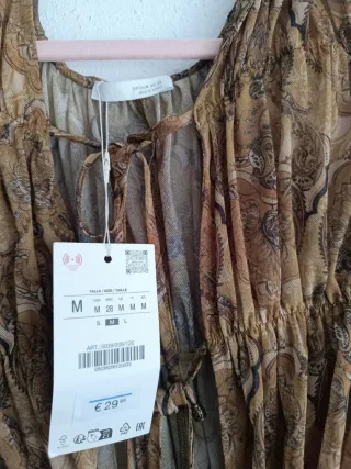 Conjunto Zara estampado talla M