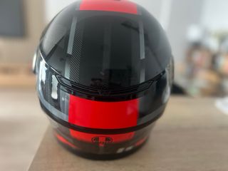 Casco AGV StreetModular Negro/Rojo