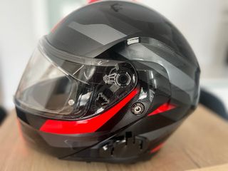 Casco AGV StreetModular Negro/Rojo