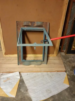 Lucera hierro fundido 3 tejas curvas