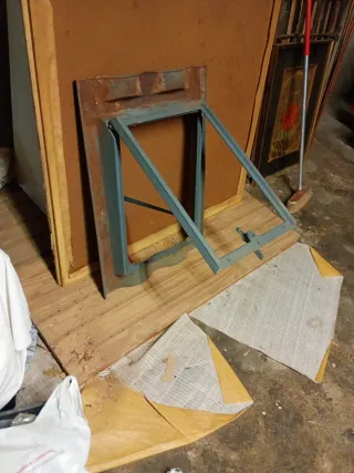 Lucera hierro fundido 3 tejas curvas