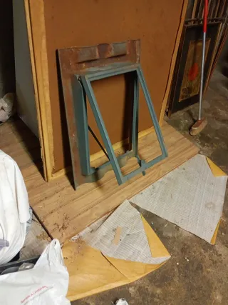 Lucera hierro fundido 3 tejas curvas