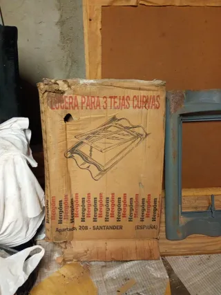 Lucera hierro fundido 3 tejas curvas