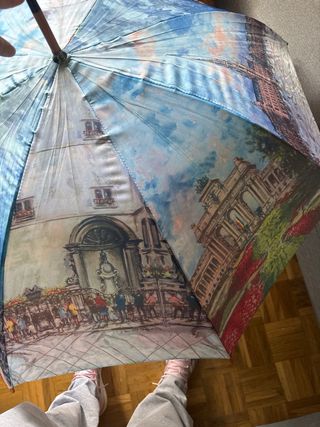 Paraguas París con pintura