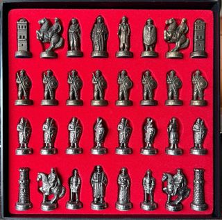 Juego de ajedrez piezas metal