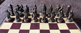 Juego de ajedrez piezas metal