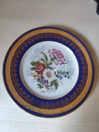Set 3 Platos Porcelana Limoges