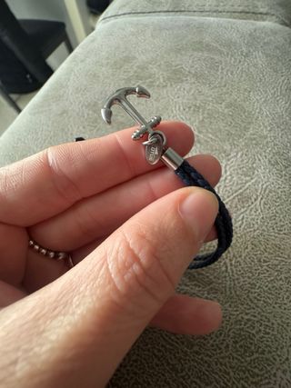 Pulsera con Ancla de Marca Lotus niño azul