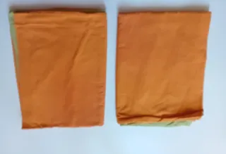 2 Federe Cotone 75x50cm Verde Arancio