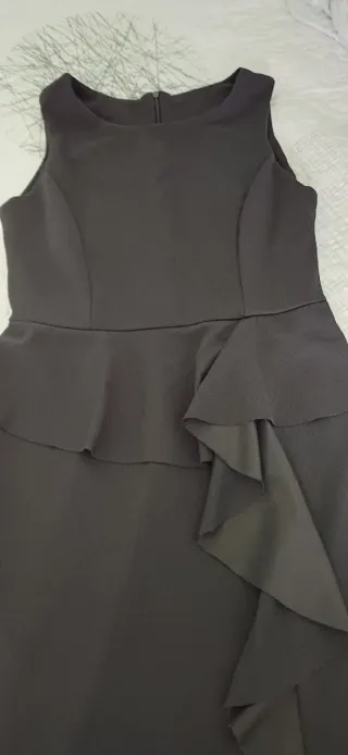 Vestido negro peplum talla S