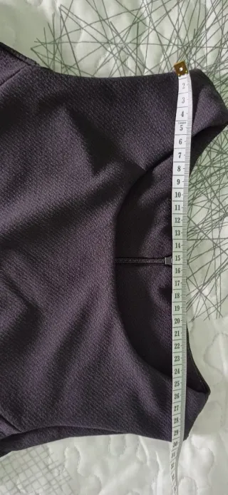 Vestido negro peplum talla S