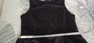 Vestido negro peplum talla S