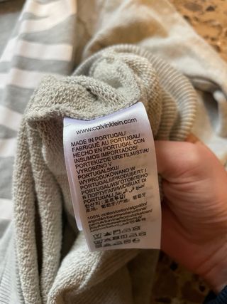 Vestido Sudadera Calvin Klein Gris