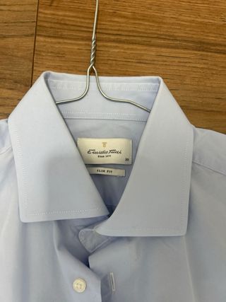 Camisa Emidio Tucci Azul Slim Fit