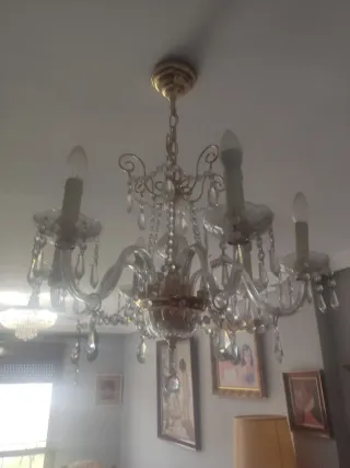 Lámpara de cristal de roca