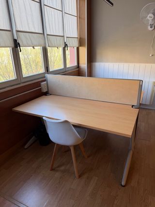 Escritorio oficina coworking madera metal