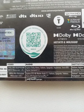 La Lista de Schindler Steelbook 4K Blu-ray