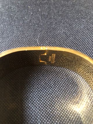 Pulsera Hermès H Naranja Dorado