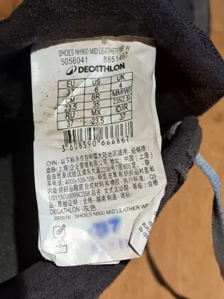 Botas montaña/trekking impermeables piel Mujer