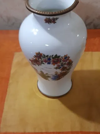 Vaso porcellana anni '60 decorato