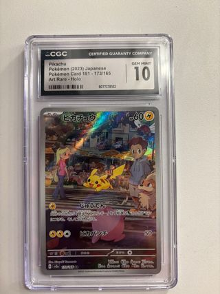 Carta Pikachu 151 Japones CGC 10 Gem Mint