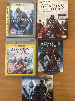 Lote 4 juegos Assassin's Creed PS3
