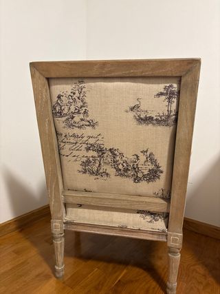 Butaca lino y madera Maisons du Monde