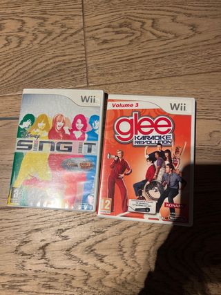 Juegos Wii Sing It y Glee Karaoke Revolution